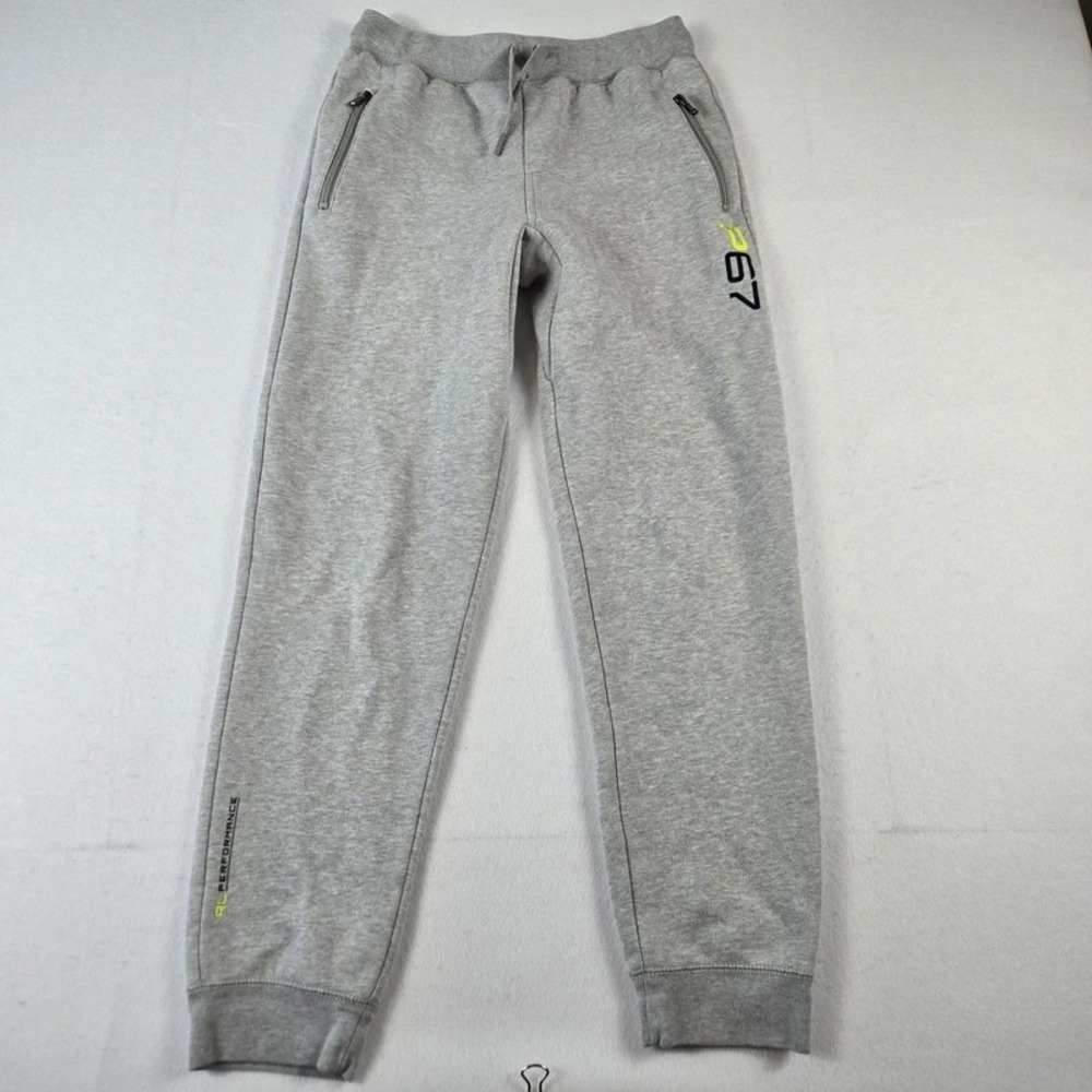 Polo Sport Ralph Lauren Boys L 14-16 P67 Gray Jogger Sweatpants